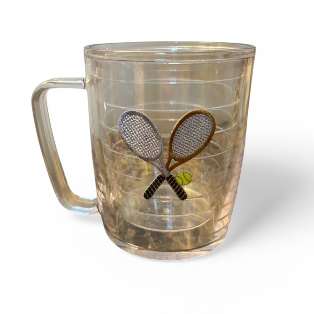 Tervis Tumbler Tennis Handle 16oz Double Wall Hot Cold BPA Free